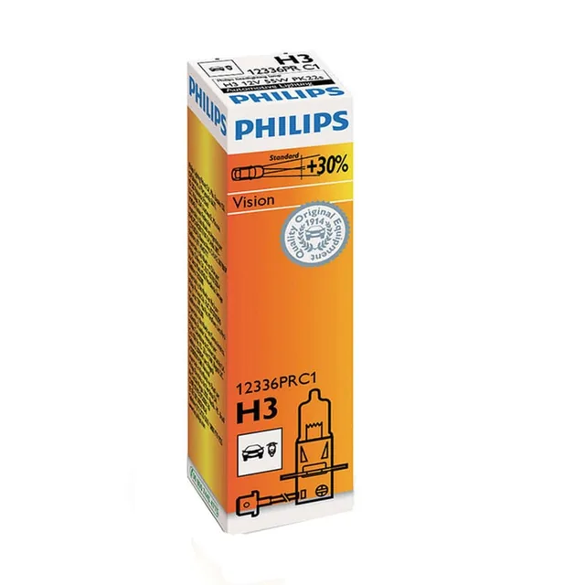 Bec Proiector H3 12V Vision (Cutie) Philips, imagine produs