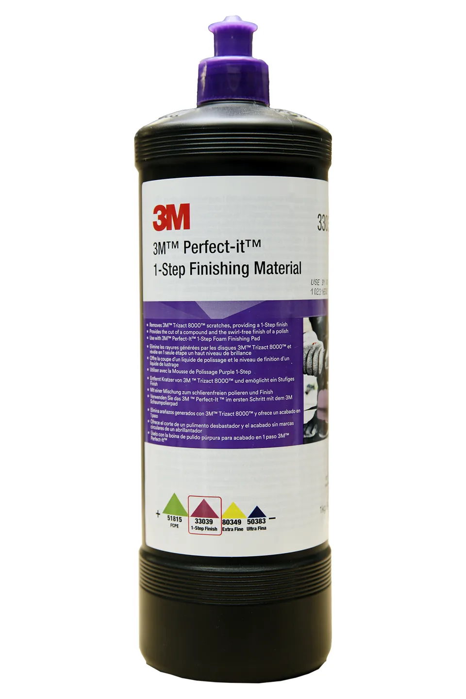 Pasta polish mediu fina 3M 1-Step Finishing Polish, 1kg , imagine produs