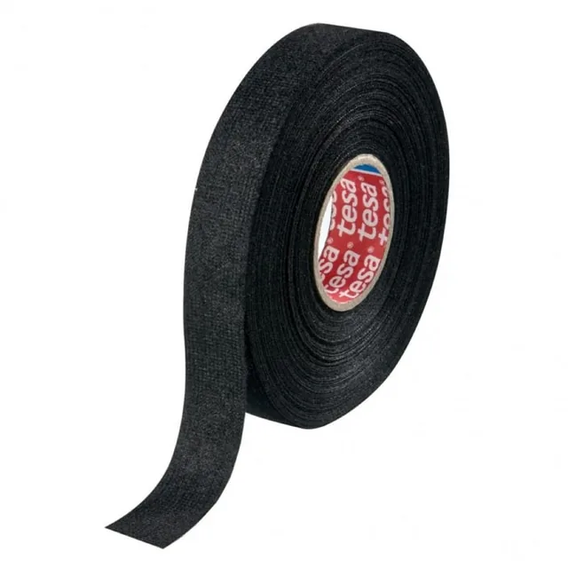 Banda Textila Cablaje Neagra 25M/19Mm - Rezistenta 105C, imagine produs