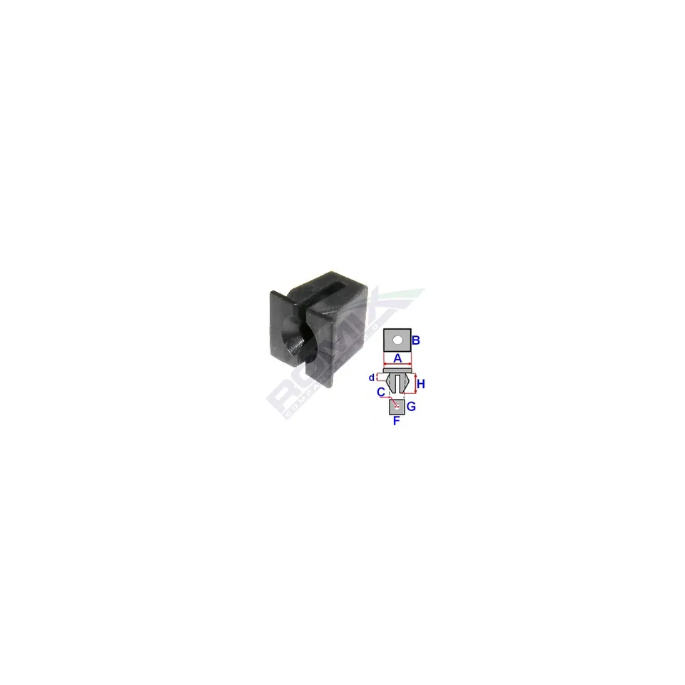 Clips Fixare Pentru Fiat/Ford/Opel - Alb Set 25 Buc, imagine produs