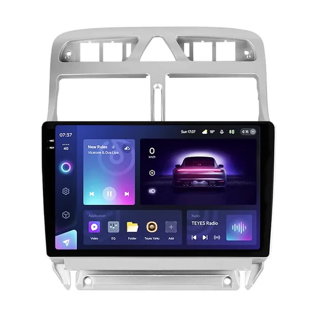 Navigatie Auto Teyes CC3 2K 360° Peugeot 307 2001-2008 6+128GB 9.5" QLED Octa-core 2Ghz, Android 4G Bluetooth 5.1 DSP, imagine produs