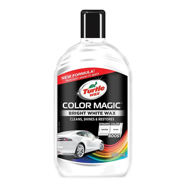Pasta Polish 3 In 1 Turtle Wax Color Magic Bright White Wax, 500Ml, imagine produs
