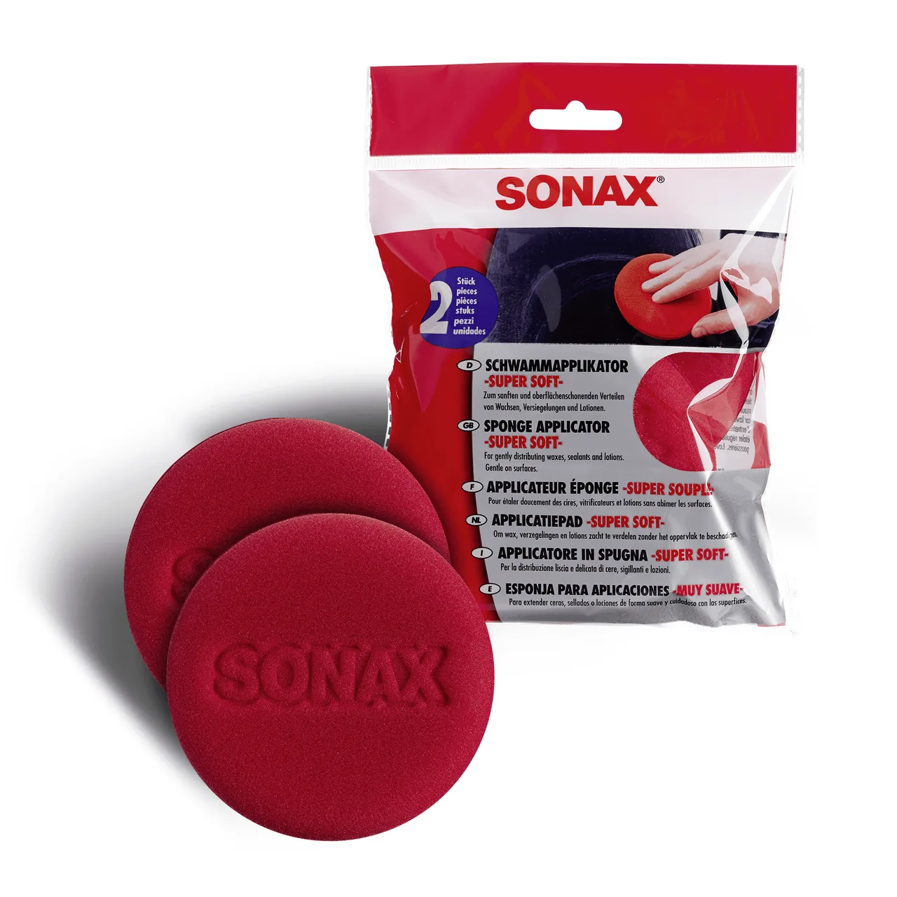 Burete aplicator super soft Sonax, set 2 bucati, imagine produs