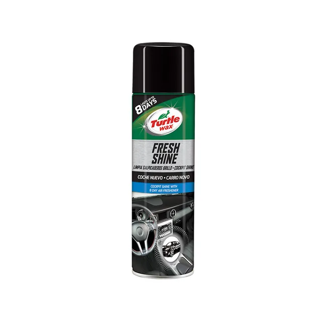 Spray Silicon Bord New Car Fresh Shine 500Ml Turtle Wax, imagine produs