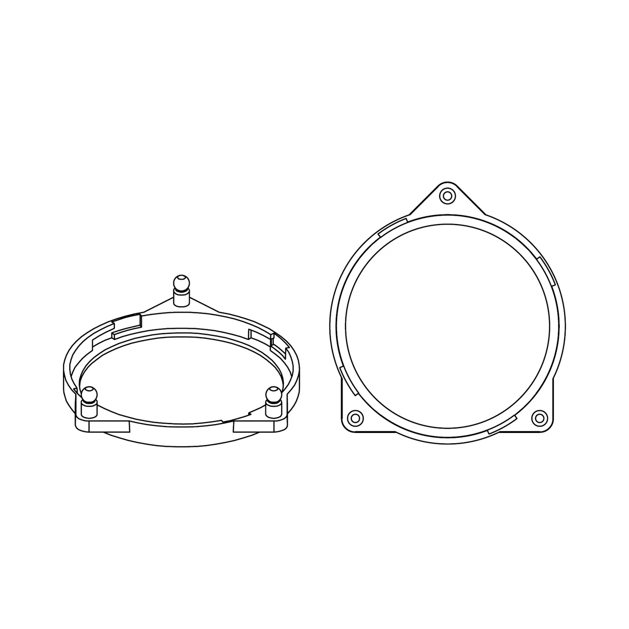 HELIX CFMK100 MB.1 - Adaptoare FlexMount100 pentru difuzoare 100mm, imagine produs