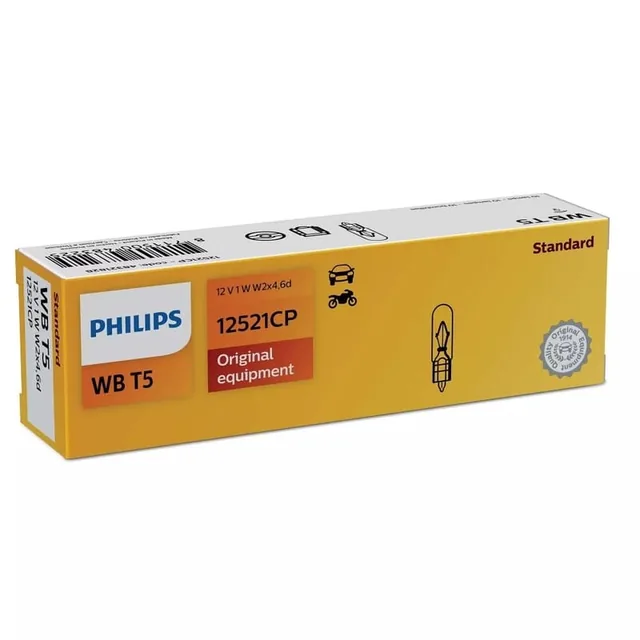 Bec Interior Wb T5 12V Philips Set 10 Buc, imagine produs