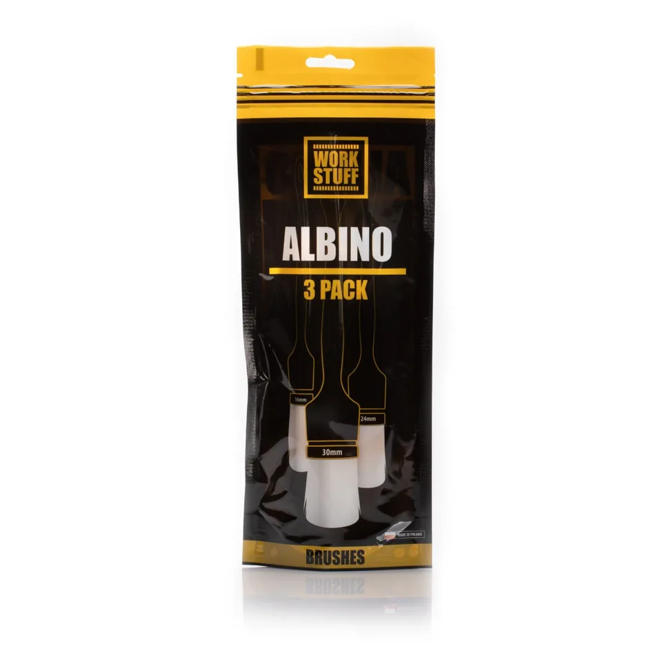 Set pensule detailing soft Work Stuff DETAILING BRUSH Albino 3 PACK, imagine produs