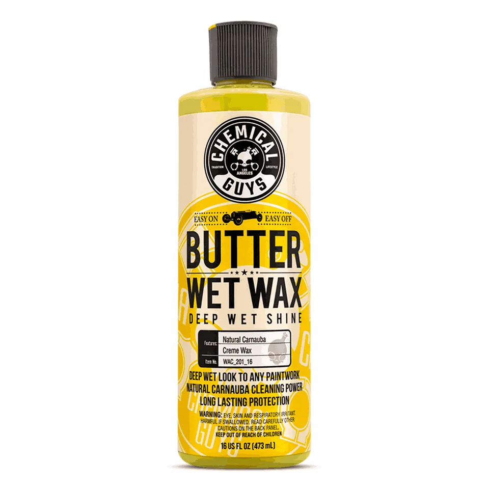 Ceara auto lichida cu Carnauba ChemicalGuys BUTTER WET WAX, 473 ml, imagine produs