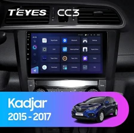 Navigatie Auto Teyes CC3L Renault Kadjar 2015-2017 4+32GB 9" IPS Octa-core 1.6Ghz, Android 4G Bluetooth 5.1 DSP, imagine produs