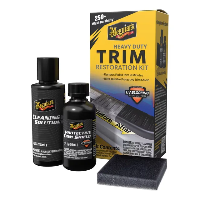 Kit Restaurare Plastice Exterioare Meguiar's Heavy Duty Trim Restoration Kit, imagine produs