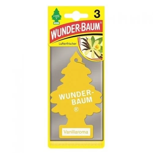 Set 3 Bucati Odorizante Auto Bradut Wunder-baum Vanillaroma, imagine produs