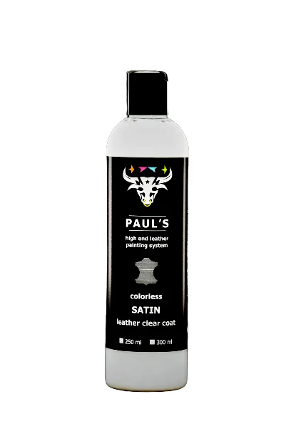 Lac satinat pentru vopsit piele Paul's Clear Coat Satin, 300ml, imagine produs