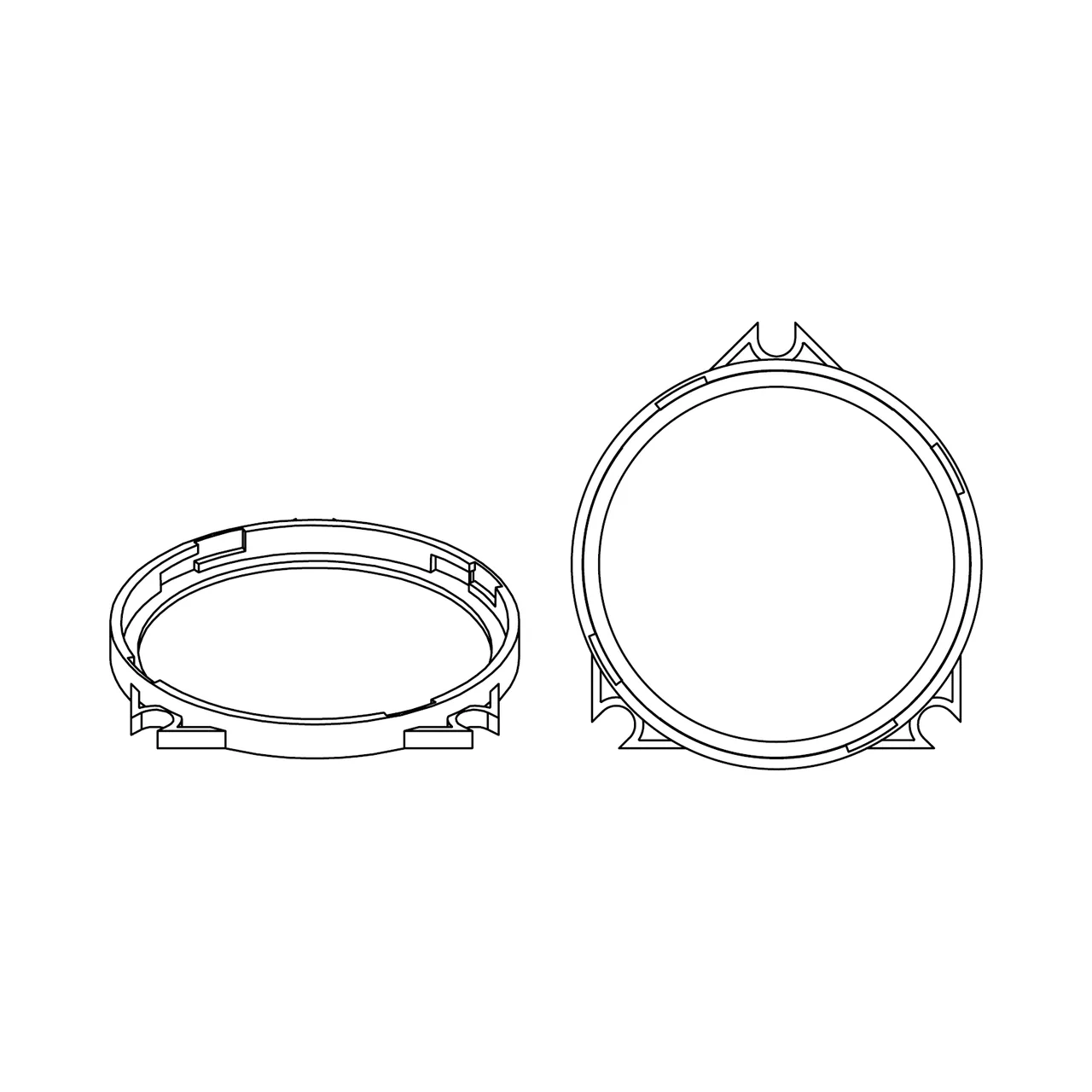 HELIX CFMK100 VOL.1 - Adaptoare FlexMount100 pentru difuzoare 100mm, imagine produs