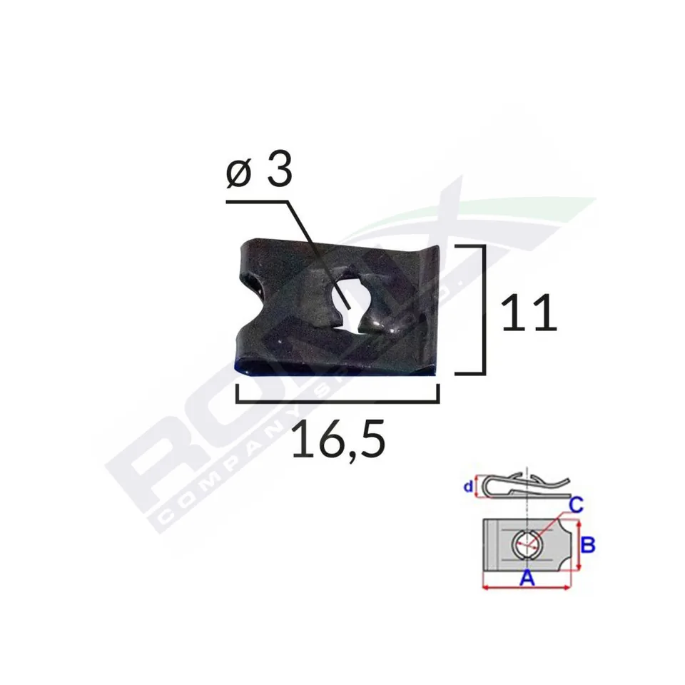 Clips Fixare Universal - Negru Set 25 Buc, imagine produs