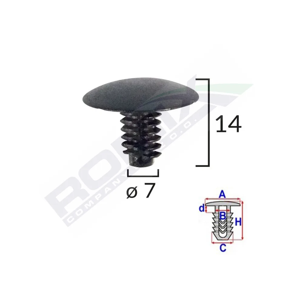 Clips Tapiterie Pentru Fiat/ Lancia/Alfa Romeo Set 10 Buc, imagine produs