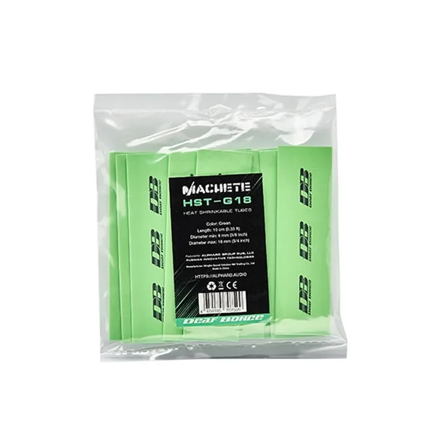Tub termocontractabil Deaf Bonce Machete HST-G18, Verde, 18mm, imagine produs