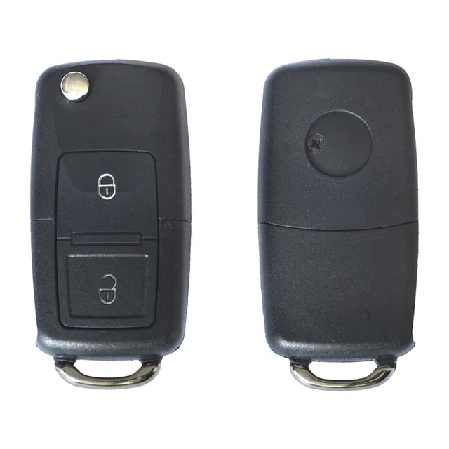 Carcasa Cheie Contact Pentru Volkswagen Jetta / Passat (B5-B6-B7) / Polo / Scirocco / Tiguan, 2 Butoane, Cu Cheie, imagine produs