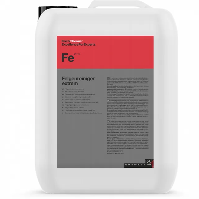 Solutie curatare jante acida concentrata Felgenreiniger Extrem Koch Chemie, 11kg, imagine produs