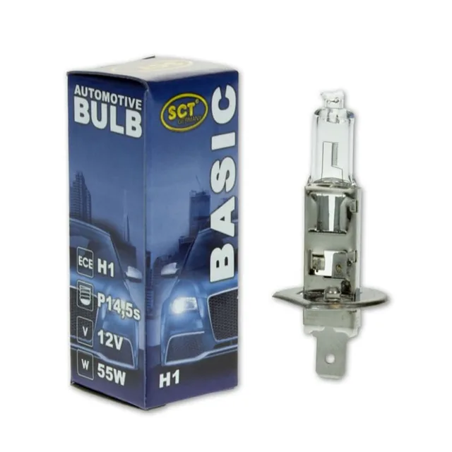 Bec Far H1 12V 55W P14.5S Basic Sct, imagine produs