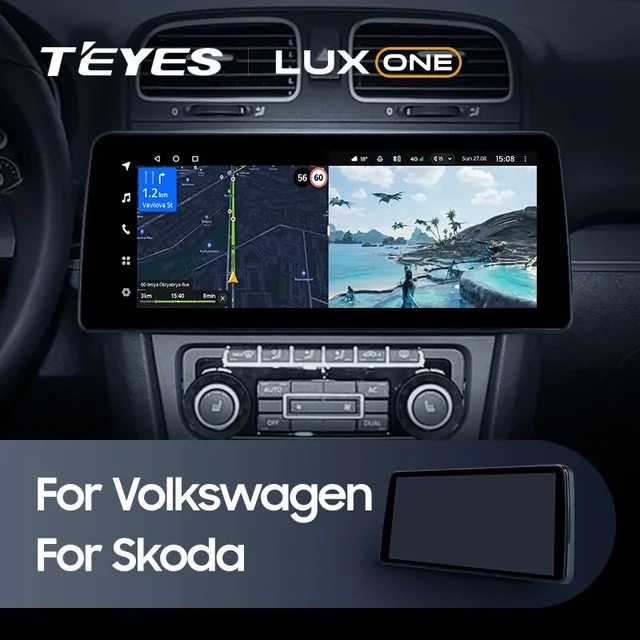 Navigatie Auto Teyes Lux One Skoda Octavia 2 2004-2013 4+32GB 12.3" IPS Octa-core 2Ghz, Android 4G Bluetooth 5.1 DSP, imagine produs