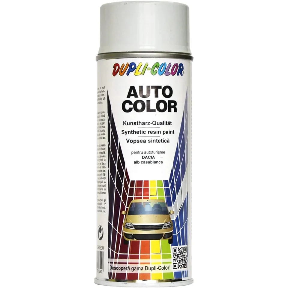 Vopsea Spray Auto Dupli-Color Dacia Alb Casablanca, imagine produs