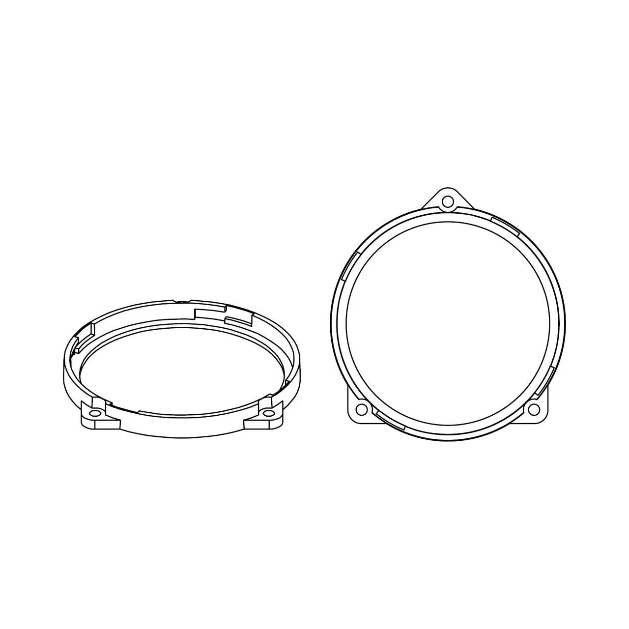 HELIX CFMK100 JLR.1 - Adaptoare FlexMount100 pentru difuzoare 100mm, imagine produs