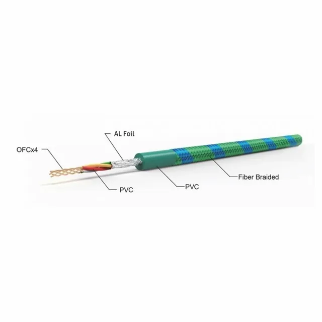 Cablu RCA Stereo ForX X 1122G-1 OFC 1 metru, imagine produs