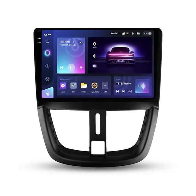 Navigatie Auto Teyes CC3 2K 360° Peugeot 207 2006-2015 6+128GB 9.5" QLED Octa-core 2Ghz, Android 4G Bluetooth 5.1 DSP, imagine produs
