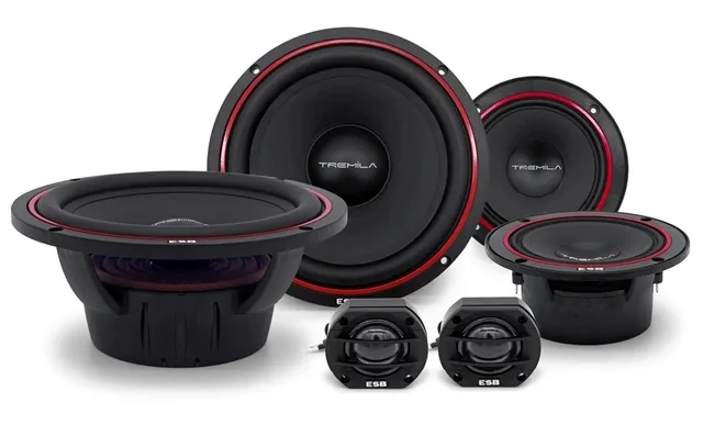 Difuzoare auto ESB 3000 3.6K3, set sistem 3 căi, 165mm, 270W RMS, 4Ω, 6 difuzoare, imagine produs