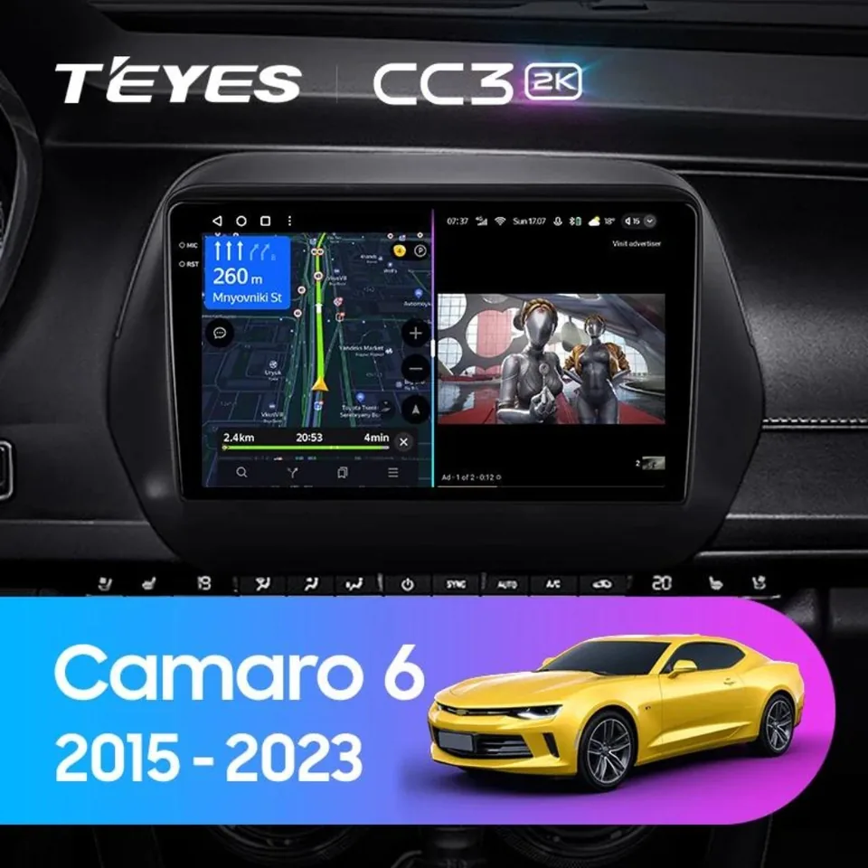Navigatie Auto Teyes CC3L WiFi Chevrolet Camaro 2016-2024 2+32GB 9" IPS Quad-core 1.3Ghz, Android Bluetooth 5.1 DSP, imagine produs