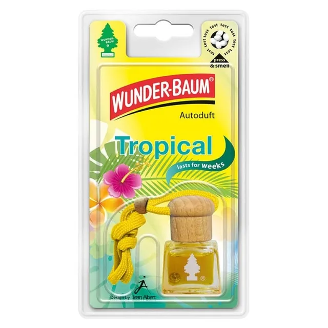 Odorizant Auto Sticluta Wunder-Baum Tropical, imagine produs