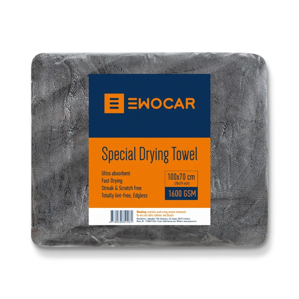 Prosop auto ultra absorbant Ewocar Twisted Loop 100x70 cm, 1600GSM, imagine produs