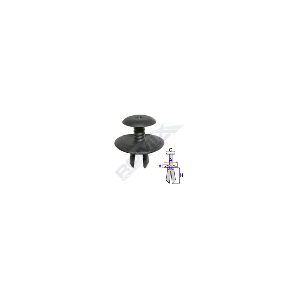 Clips Fixare Prag Pentru Grup Vag - Negru Set 10 Buc, imagine produs