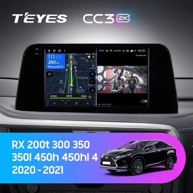 Navigatie Auto Teyes CC3L Lexus RX 2015-2022 4+32GB 10.2" IPS Octa-core 1.6Ghz, Android 4G Bluetooth 5.1 DSP, imagine produs