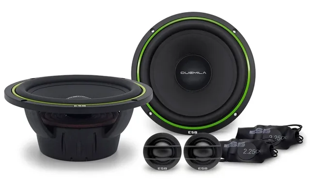 Difuzoare auto ESB 2000 2.6K2X, set sistem 2 căi, 165mm, 200W RMS, 4Ω, 4 difuzoare + accesorii, imagine produs