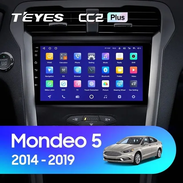 Navigatie Auto Teyes SPRO PLUS Ford Mondeo 5 2014-2022 4+32 9" IPS Octa-core 1.8Ghz Android 4G Bluetooth DSP, imagine produs