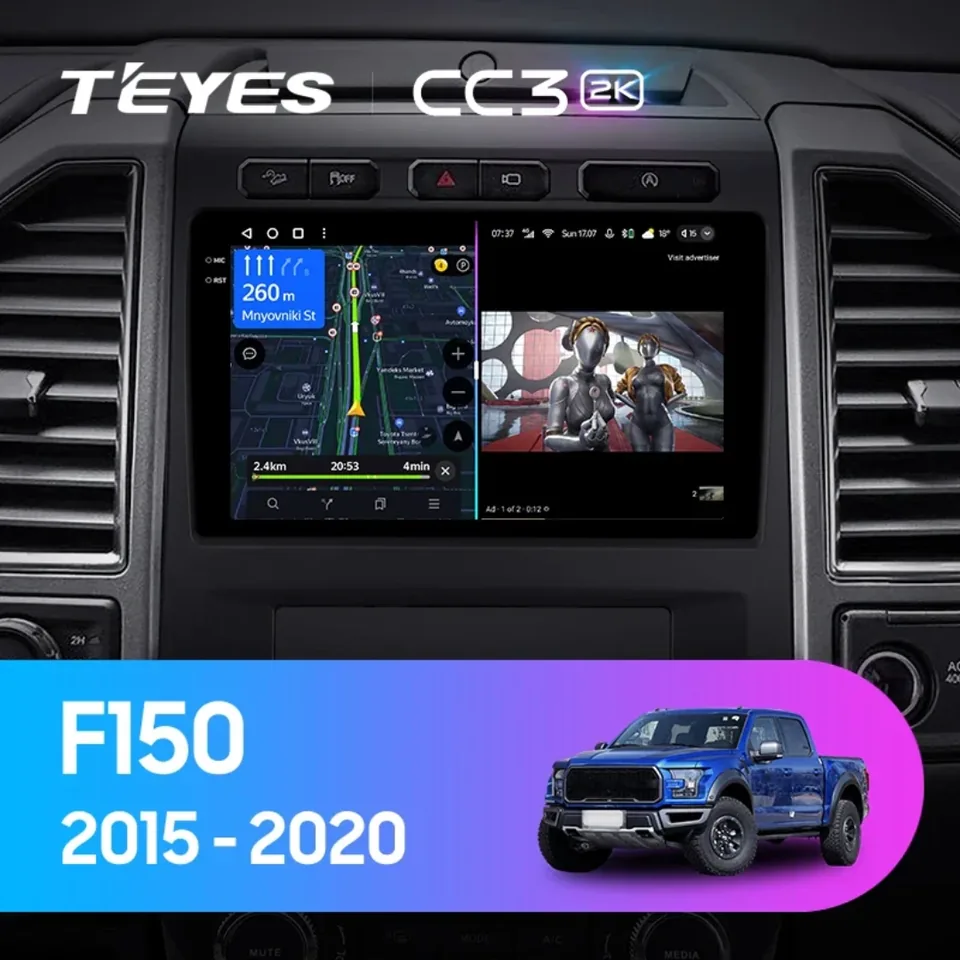 Navigatie Auto Teyes CC3L WiFi Ford F150 2015-2020 2+32GB 9" IPS Quad-core 1.3Ghz, Android Bluetooth 5.1 DSP, imagine produs