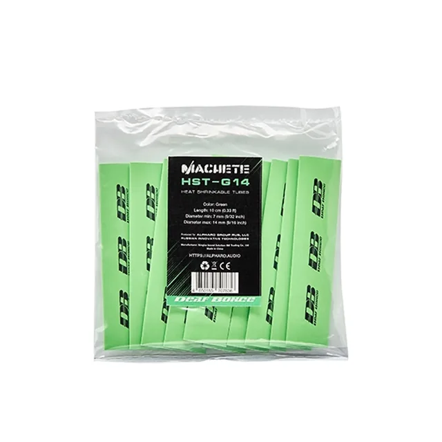 Tub termocontractabil Deaf Bonce Machete HST-G14, Verde, 14mm, imagine produs