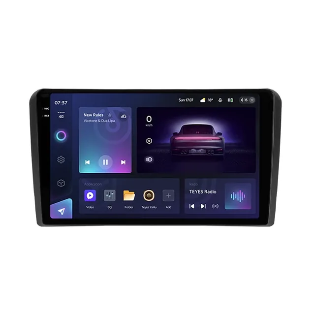 Navigatie Auto Teyes CC3 2K 360 Audi A3 8P 2004-2013 6+128GB 9.5" QLED Octa-core 2Ghz Android 4G Bluetooth 5.1 DSP, imagine produs