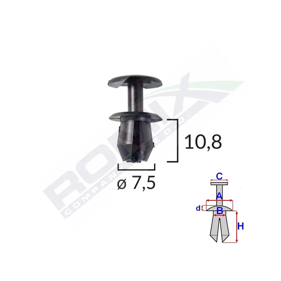 Clips Fixare Multiple Aplicatii Pentru Grup Vag - Negru Set 10 Buc, imagine produs