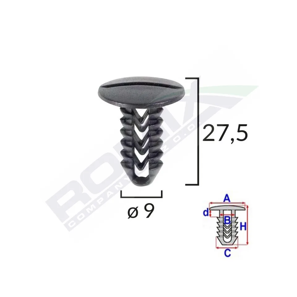 Clips Tapiterie Pentru Fiat Set 25 Buc, imagine produs