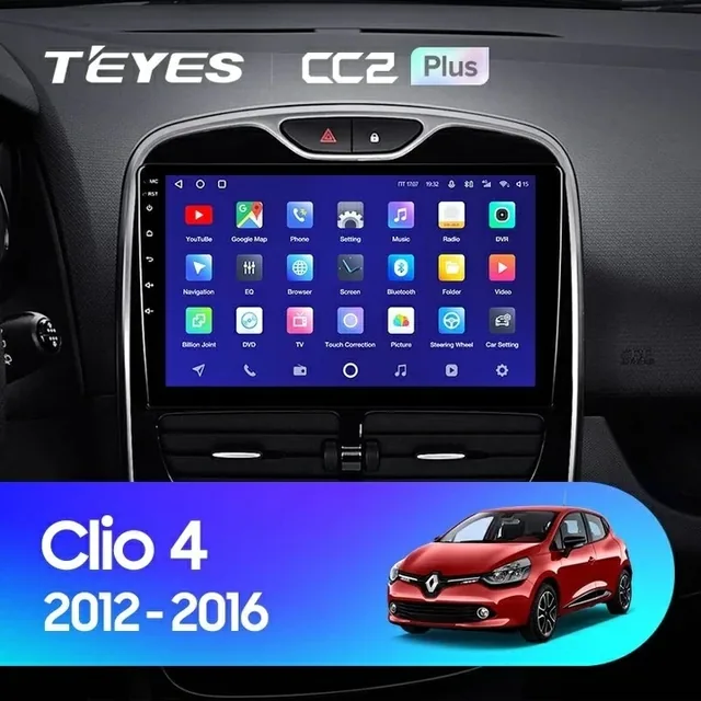 Navigatie Auto Teyes CC3 Renault Clio 4 2012-2015 4+32GB 10.2" QLED Octa-core 1.8Ghz Android 4G Bluetooth 5.1 DSP, imagine produs