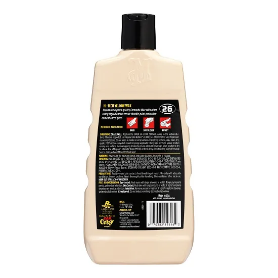 Ceara auto Mirror Glaze High Tech Yellow Wax Meguiar's, 473ml, imagine produs