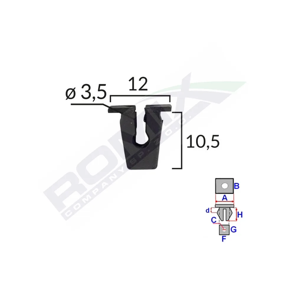 Clips Fixare Pentru Audi - Negru Set 25 Buc, imagine produs