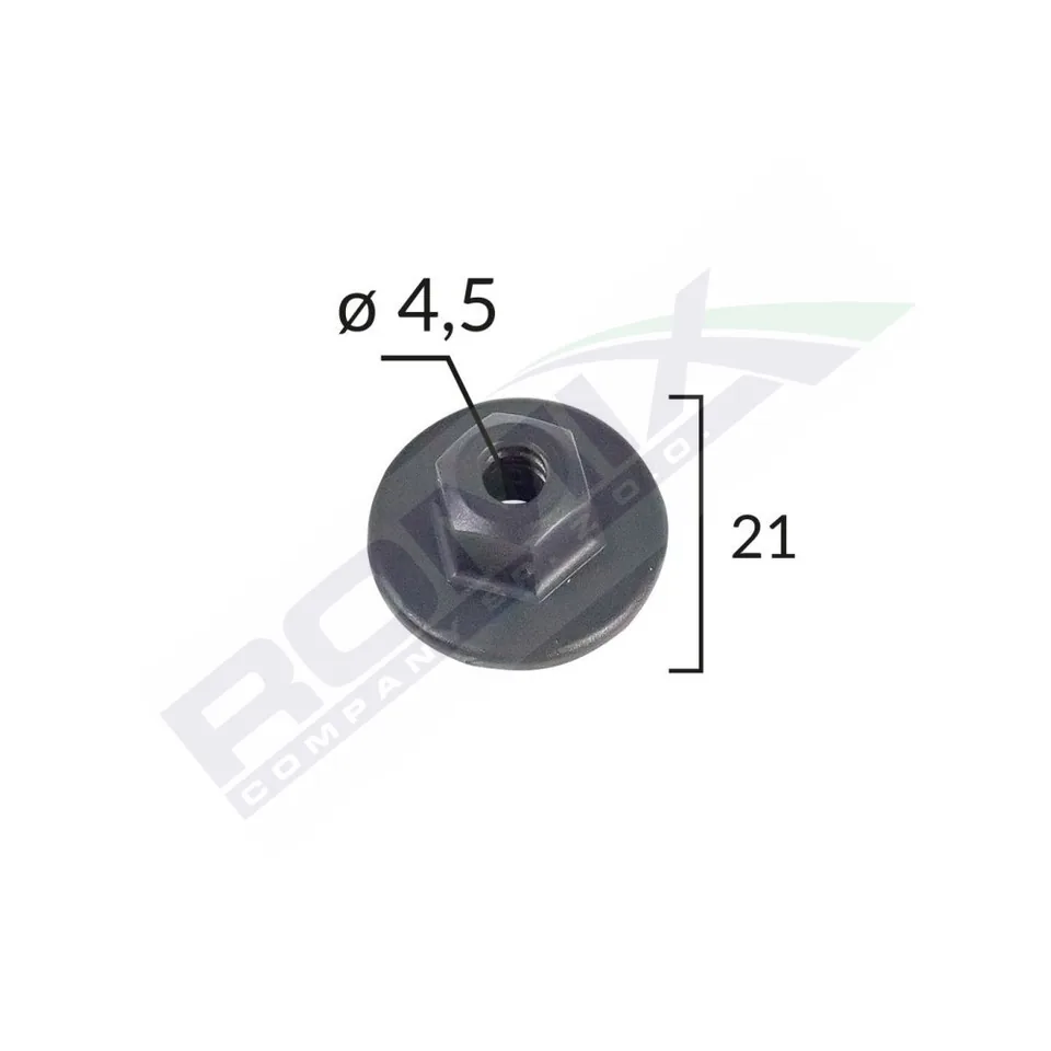 Piulita Bmw Mercedes Mini Vw Opel - Negru 21Mm Set 10 Buc, imagine produs
