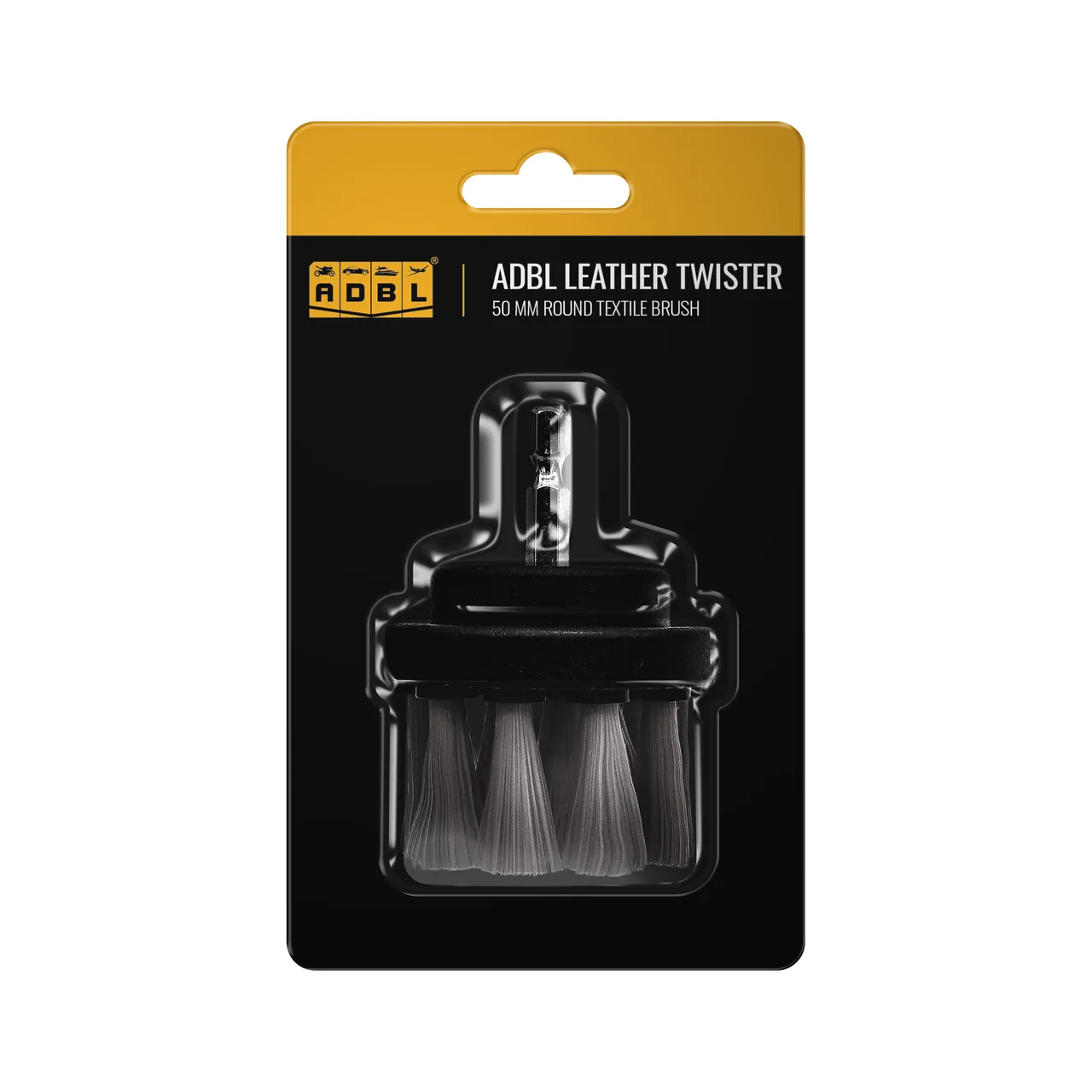 Perie piele cu adaptor bormasina Adbl Leather Twister 50mm, imagine produs
