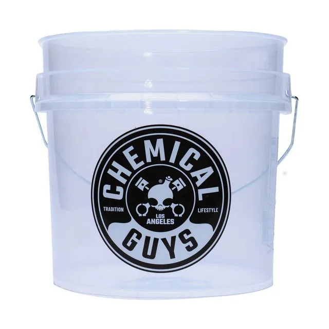 Galeata spalare auto transparenta ChemicalGuys Heavy Duty Ultra Clear Detailing Bucket, 16.09 L, imagine produs