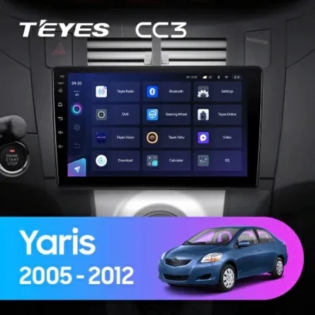 Navigatie Auto Teyes CC3L Toyota Yaris 2005-2012 4+32GB 9" IPS Octa-core 1.6Ghz, Android 4G Bluetooth 5.1 DSP, imagine produs