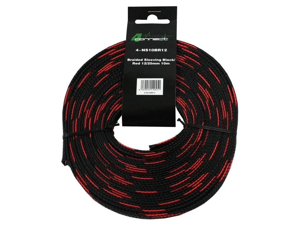 Tresa Cablu FOUR Connect 4-NS10BR12, 10 M, Rosu/Negru, 12/25 mm, imagine produs