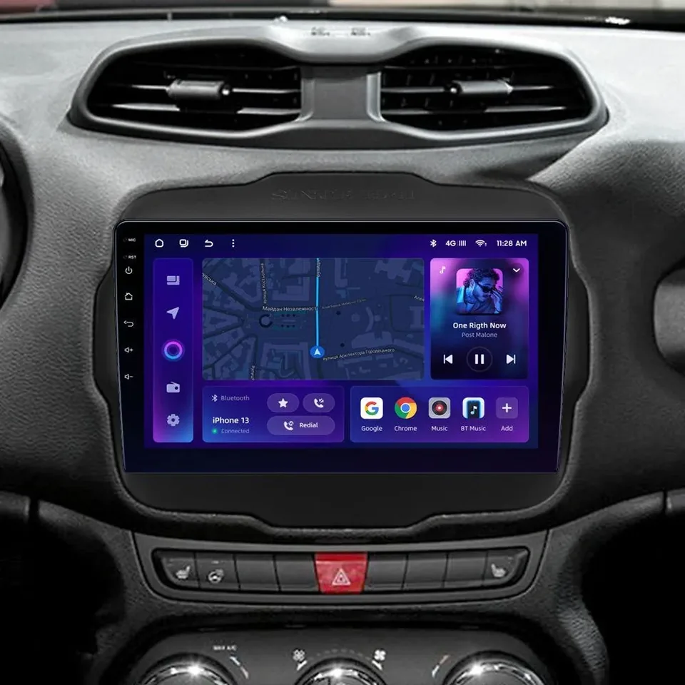 Navigatie Auto MOSS M2 Jeep Renegade 2014-2018 4+32GB 9" IPS Octa-core 1.6Ghz, Android 4G Bluetooth 5.1 DSP, imagine produs